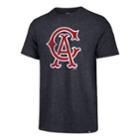 Men's '47 Brand Los Angeles Angels Of Anaheim Throwback Tee, Size: Small, Blue (navy)