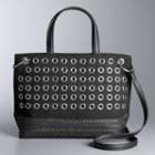 Simply Vera Vera Wang Boswell Grommet Satchel, Women's, Black