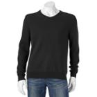 Big & Tall Sonoma Goods For Life&trade; Solid V-neck Sweater, Men's, Size: 4xb, Black