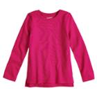 Girls 4-10 Jumping Beans&reg; Solid Long Sleeve Tee, Size: 6x, Med Pink