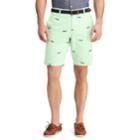 Big & Tall Chaps Classic-fit Swordfish Chambray Flat-front Shorts, Men's, Size: 44, Green