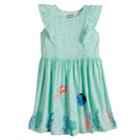 Disney's Finding Nemo Nemo, Dory & Marlin Girls 4-10 Pom-pom Ruffle Trim Flutter Dress By Jumping Beans&reg;, Size: 8, Light Blue