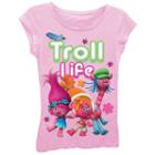 Girls 7-16 Dreamworks Trolls Poppy, Dj Suki & Cooper Troll Life Graphic Tee, Girl's, Size: Xl, Light Pink