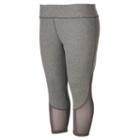 Juniors' Plus Size So&reg; Perfectly Soft Yoga Capri Leggings, Girl's, Size: 3xl, Dark Grey