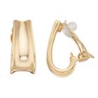 Dana Buchman J Hoop Clip On Earrings, Women's, Gold