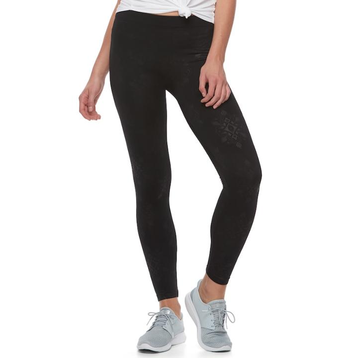 Juniors' Pink Republic Seamless Lined Leggings, Teens, Size: Small, Oxford