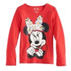 Disney's Minnie Mouse Girls 4-7 Glitter & Sequin Flip Graphic Tee By Jumping Beans&reg;, Size: 6x, Turquoise/blue (turq/aqua)