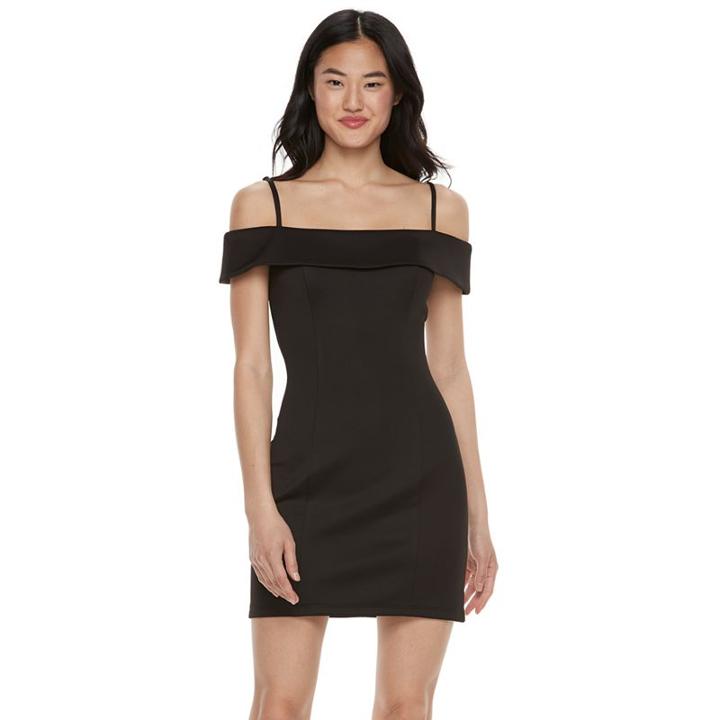 Juniors' Speechless Off The Shoulder Bodycon Dress, Girl's, Size: 5, Oxford