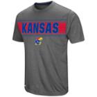 Men's Campus Heritage Kansas Jayhawks Vandelay Tee, Size: Medium, Med Grey