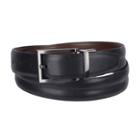 Men's Croft & Barrow&reg; Reversible Feather-edge Belt, Size: 34, Grey (charcoal)