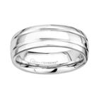 Cobalt Chrome Double Groove Wedding Band - Men, Size: 11, Grey