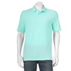 Men's Croft & Barrow&reg; Performance Tailored-fit Pique Polo, Size: Large, Turquoise/blue (turq/aqua)