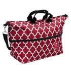 Logo Brand Oklahoma Sooners Quatrefoil Expandable Tote, Women's, Red