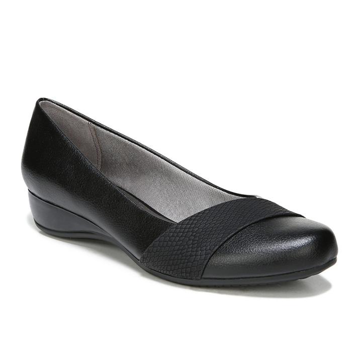 Lifestride Dylan Women's Flats, Size: 8.5 Wide, Black