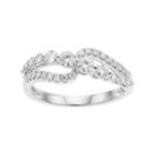 Forever Brilliant 14k White Gold 5/8 Carat T.w. Lab-created Moissanite Graduated Ring, Women's, Size: 7