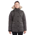 Women's Noize Hooded Mid-length Parka, Size: Large, Grey