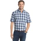 Men's Arrow Classic-fit Plaid Button-down Shirt, Size: Small, Light Blue