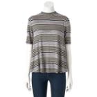 Women's Apt. 9&reg; Mockneck Tee, Size: Xxl, Black