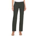 Women's Apt. 9&reg; Torie Straight-leg Dress Pants, Size: 2 T/l, Dark Green