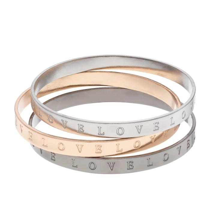 Mudd&reg; Love Bangle Bracelet Set, Women's, Multicolor