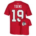 Men's Reebok Chicago Blackhawks Jonathan Toews Matrix Tee, Size: Large, Red