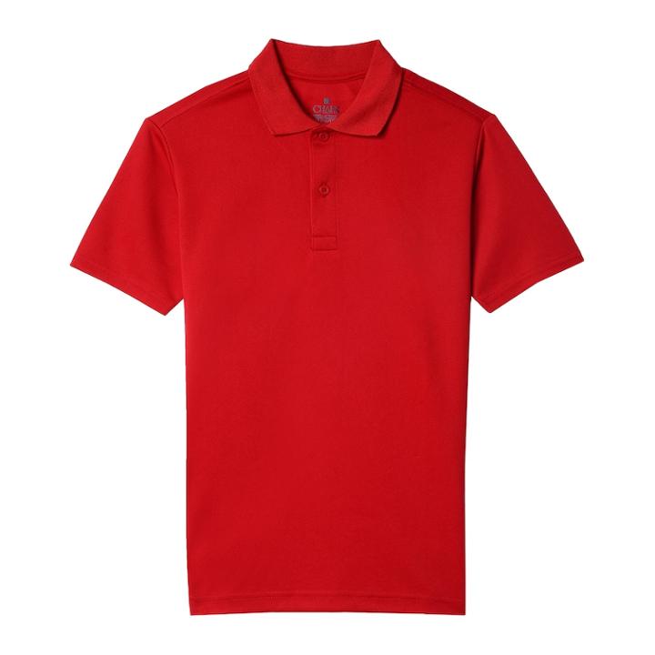 Husky Boys 4-20 Chaps Performance Polo, Size: 10 Husky, Red