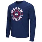 Men's Campus Heritage Uconn Huskies Zigzag Long-sleeve Tee, Size: Medium, Dark Blue