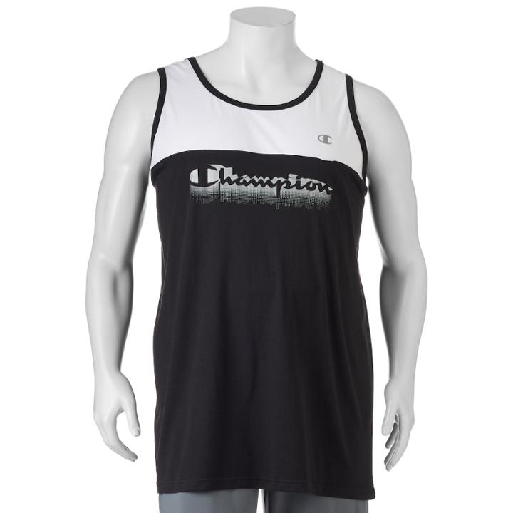 Big & Tall Champion Modern-fit Logo Tank Top, Men's, Size: 4xl Tall, Black