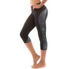 Women's Marika Ava Vitality Printed Yoga Capris, Size: Xl, Turquoise/blue (turq/aqua)