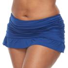 Plus Size Apt. 9&reg; Solid Skirted Bikini Bottoms, Women's, Size: 3xl, Dark Blue
