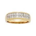 14k Gold Igl Certified 1 Carat T.w. Diamond Multirow Wedding Ring, Women's, Size: 6, Yellow