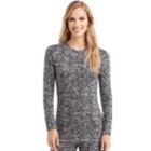 Women's Cuddl Duds Softwear Crewneck Top, Size: Xlrg Av/rg, Silver