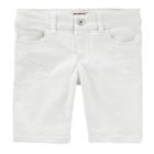 Girls 4-12 Oshkosh B'gosh&reg; Rip & Repair White Shorts, Size: 4