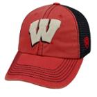 Adult Wisconsin Badgers Crossroads Vintage Snapback Cap, Men's, Med Red