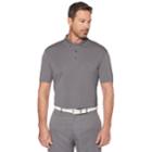 Big & Tall Grand Slam Driflow Regular-fit Mini-ottoman Textured Performance Golf Polo, Men's, Size: 3xb, Med Grey