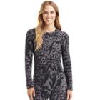 Women's Cuddl Duds Softwear Crewneck Top, Size: Small, Oxford