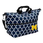 Logo Brand Michigan Wolverines Quatrefoil Expandable Tote, Women's, Blue