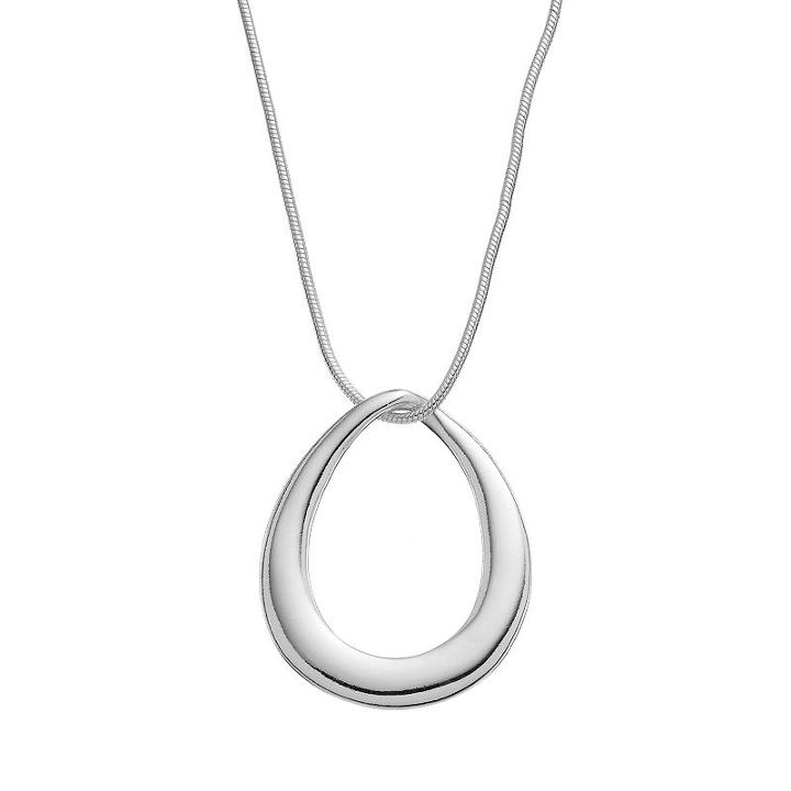 Napier Teardrop Pendant Necklace, Women's, Silver