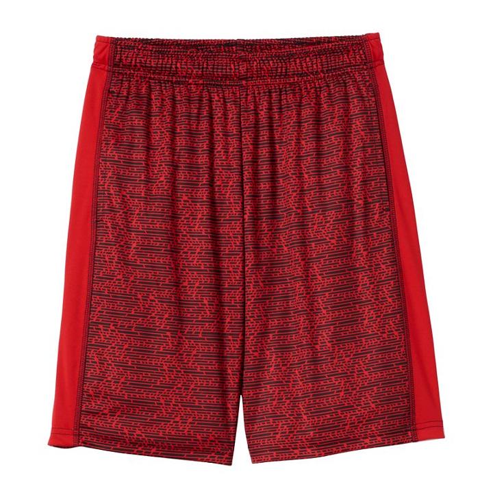 Boys 8-20 Tek Gear&reg; Sky Striped Performance Athletic Shorts, Boy's, Size: M(10-12), Med Red