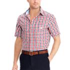 Big & Tall Chaps Classic-fit Checked Easy-care Woven Button-down Shirt, Men's, Size: Xl Tall, Red