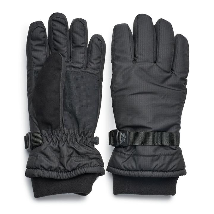 Boys 4-20 Zeroxposur Ski Gloves, Size: L/xl, Black