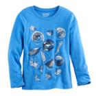 Boys 4-10 Jumping Beans&reg; Long Sleeve Softest Graphic Tee, Size: 8, Med Blue