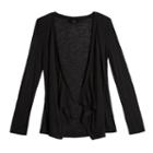 Girls 7-16 Iz Amy Byer Slub Draped Cardigan, Girl's, Size: Medium, Black