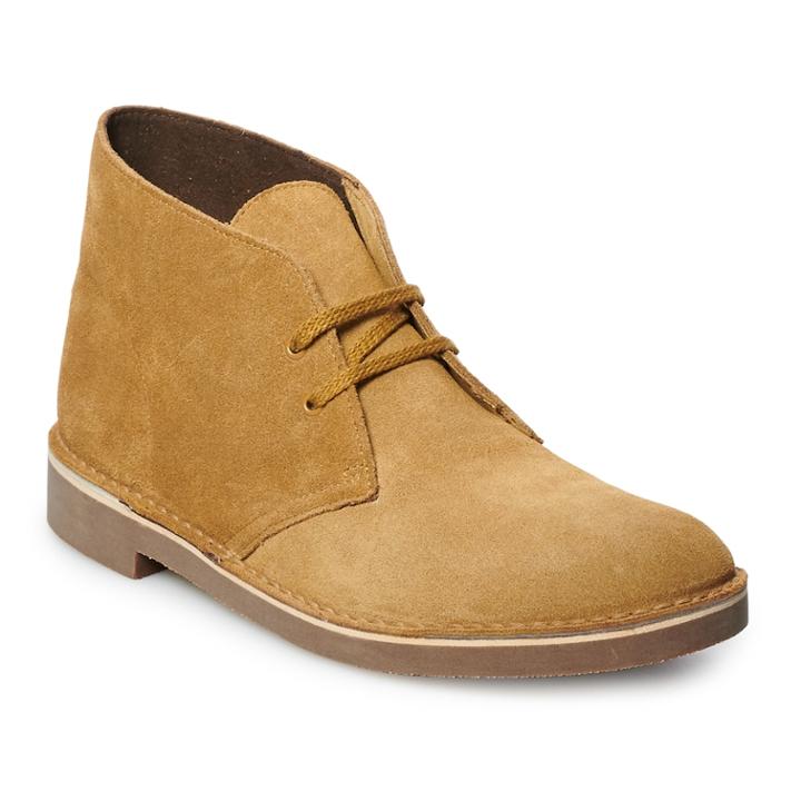 Clarks Bushacre 2 Men's Suede Chukka Boots, Size: Medium (9), Beige