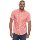 Men's Sonoma Goods For Life&trade; Flexwear Modern-fit Poplin Button-down Shirt, Size: Small, Lt Orange