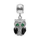 Individuality Beads Sterling Silver Crystal Owl Charm, Women's, Multicolor
