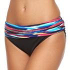 Women's Apt. 9&reg; Printed Fold-over Scoop Bikini Bottoms, Size: Small, Ovrfl Oth