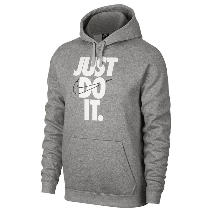 Men's Nike Pull-over Hoodie, Size: Large, Grey