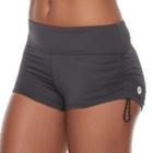 Women's Tyr Della Boyshort Bottoms, Size: Medium, Grey (charcoal)