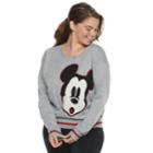 Disney's Mickey Mouse 90th Anniversary Juniors' Plus Size Intarsia Sweater, Teens, Size: 2xl, Gray Heather